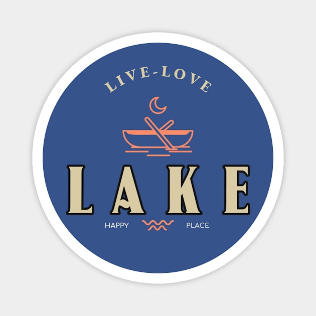 Lake Lover canoeing canoe Magnet by Tip Top Tee's